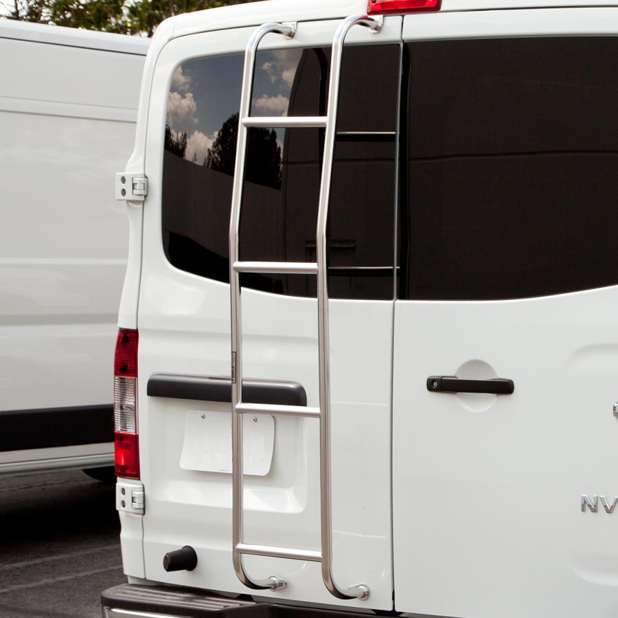Surco 093NV Short Stainless Steel Van Ladder for Nissan NV 